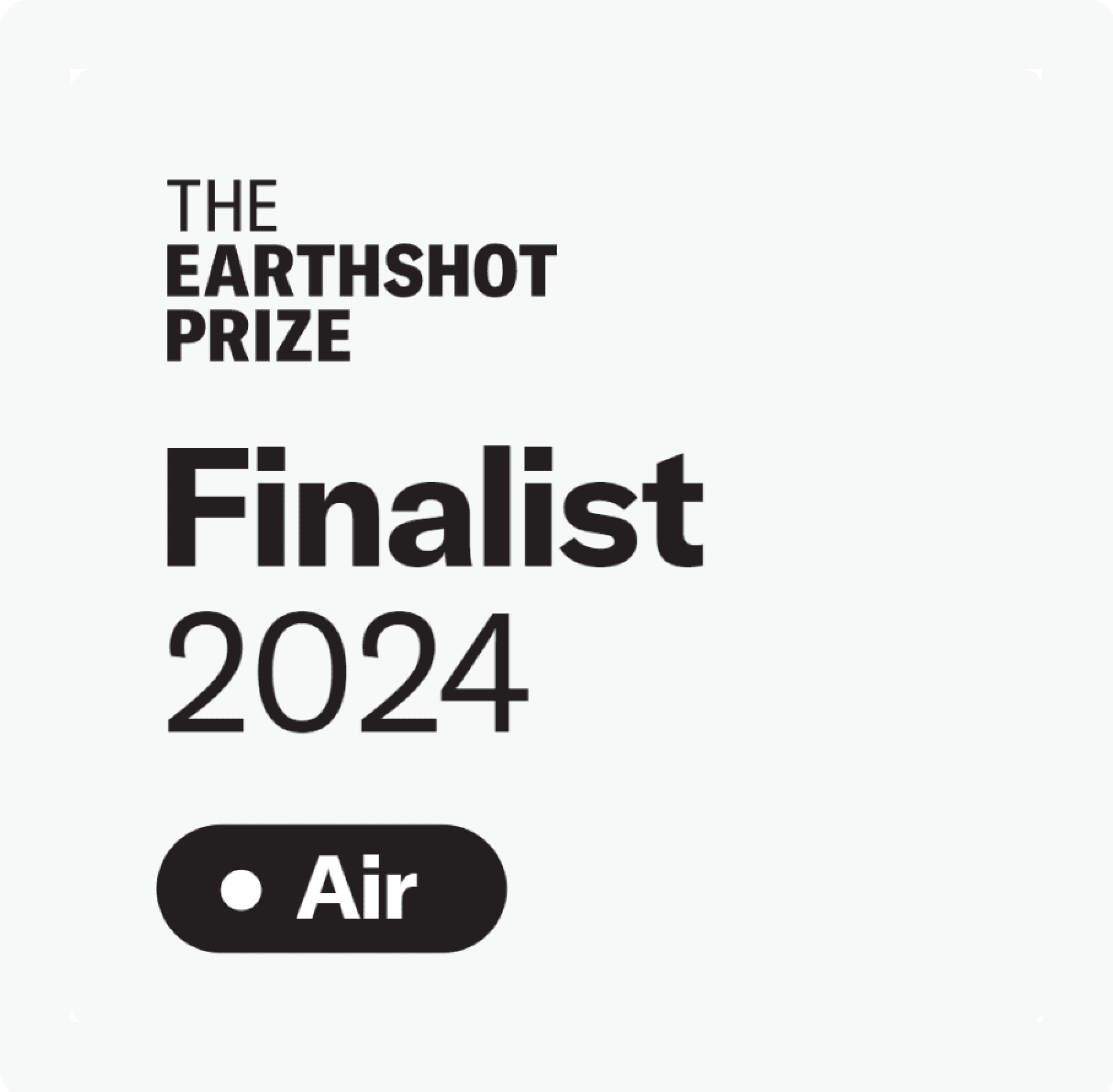 Finalist Earthshot Prize  2024